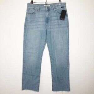 MAVI Niki Raw Hem Straight Crop Jeans 